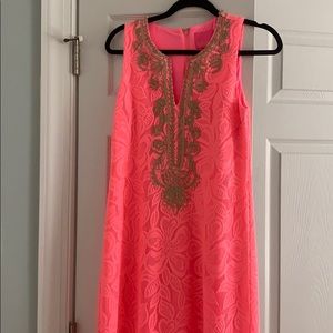 Lilly Pulitzer Carlotta Maxi Dress coral sz4 NWT